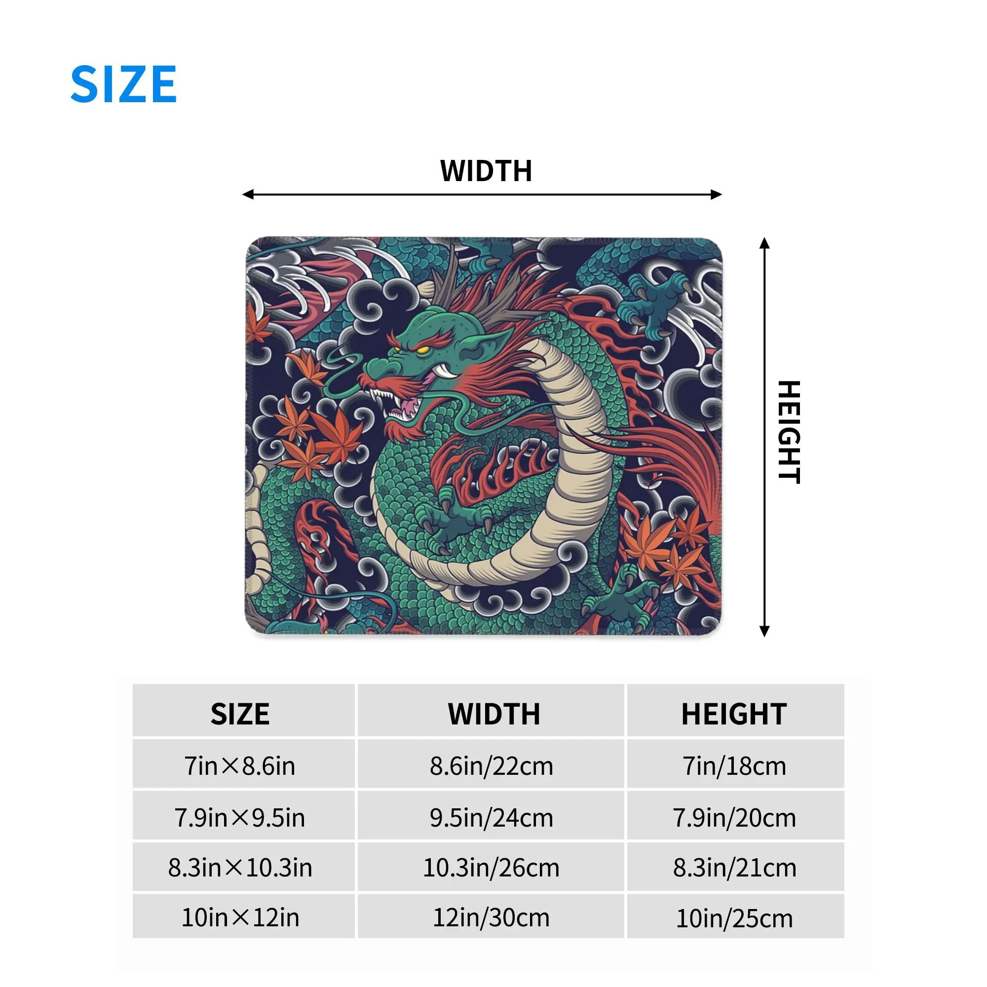 Коврик для мыши с рисунком мифического дракона, компьютерная клавиатура, коврик для мыши, геймерский коврик для ноутбука, офисные аксессуары, настольные коврики