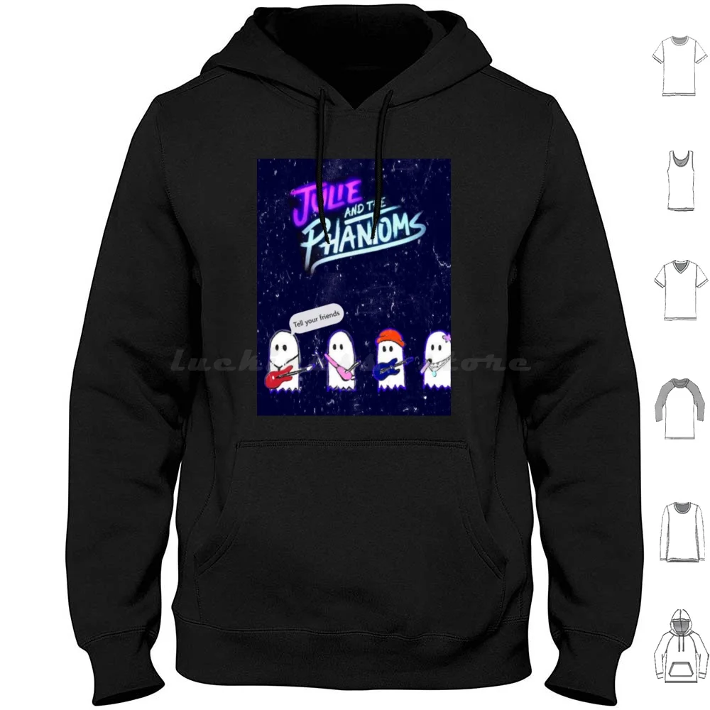 Julie And The Phantoms Ghosties Hoodie cotton Long Sleeve Ghosts Ghosties Julie And The Phantoms Luke Alex Reggie Julie