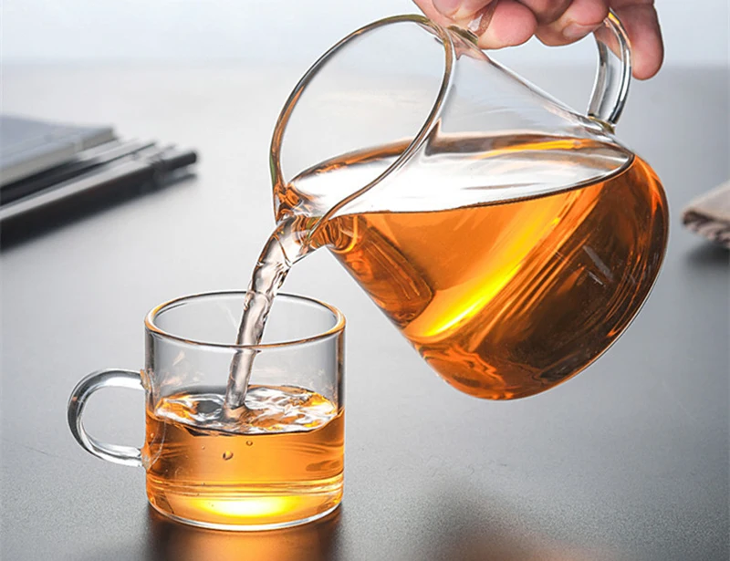 Heat-resisting Clear Glass Tea Pot Fair Cup Cha Hai Teapot With Infuser Puer Tea Brewing Kettle Pu Erh Gaiwan Set Pots Teapots