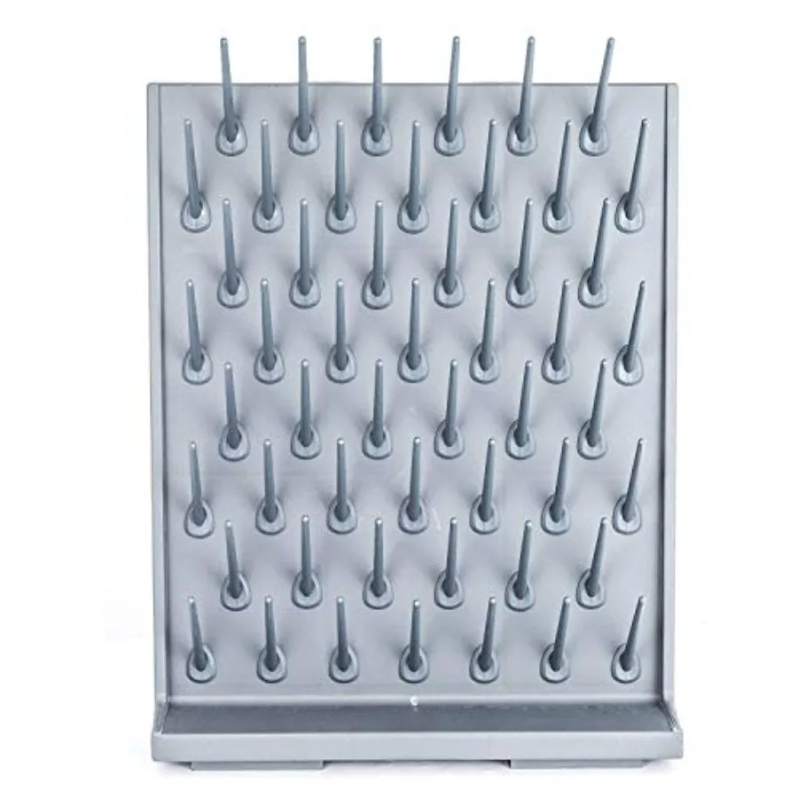 

Lab Supply Drying Rack Pegboard Bench-top Wall-Mount Laboratory Glassware 52 Detachable Pegs Lab Drying Draining Rack Cleaning