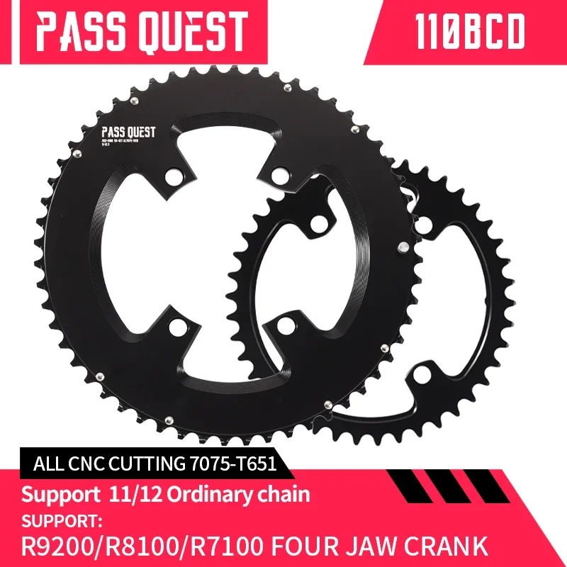 12 Speed For Shimano 105 R7100 CRANK ULTEGRA R8100 Dura-ace R9200 46-33T 54-40T DUAL DISC  Double Chainrings 110bcd