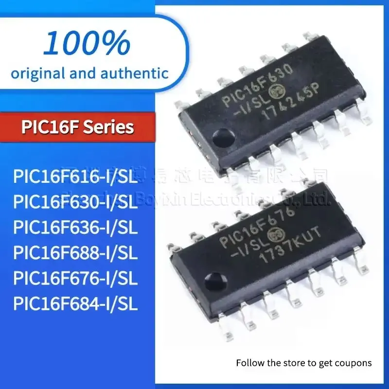 

1PCS NEW PIC16F616 PIC16F630 PIC16F636 Standard quality PIC16F688 PIC16F676 PIC16F684-I/SL