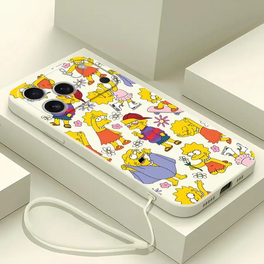 The Simpsons Lisa Case for Apple iPhone 17 Pro Max 11 15 12 Plus 16 7 8 Air 13 Mini XS XR Phone Cover  view 4