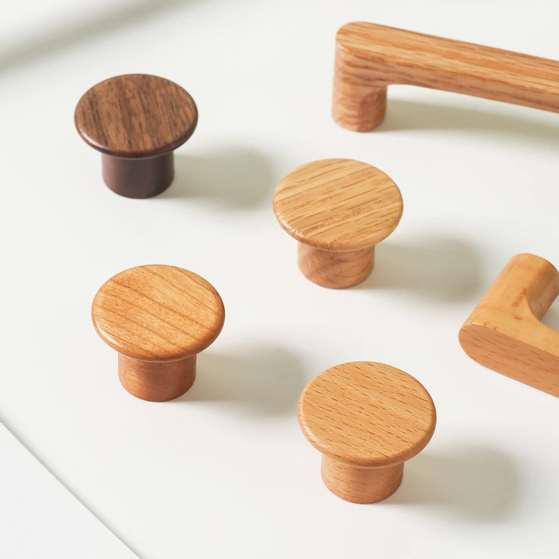 Wardrobe Door Handles For Furniture Hardware Nordic Wooden Cabinet Handle Cupboard Door Knob And Handle Kitchen Drawer Pulls