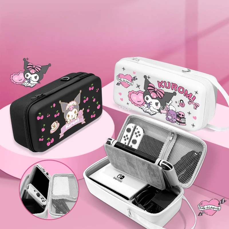 Sanrio Nintendo Switch Storage Bag NS Kulomi OLED Can Put Charger Large Capacity OLED Japanese Edition with Bracket