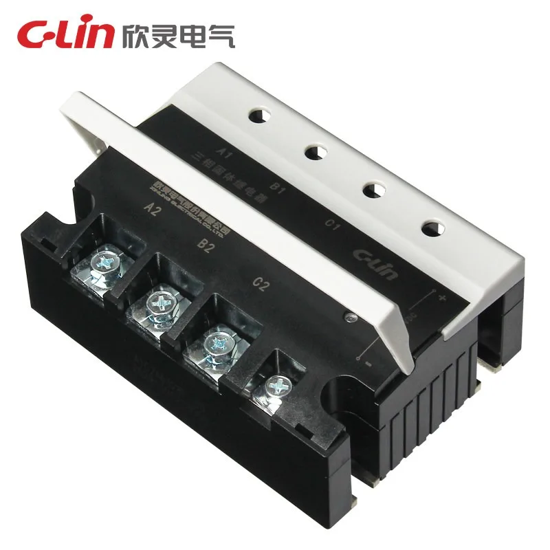 Xinling brand three-phase solid state/solid state relay HHG1-3/032F-38 80Z 80A DC control AC