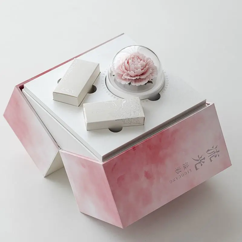 Birthday gift, bedside night light, intangible cultural heritage ceramic flower, advanced aromatherapy ornament, wedding gift
