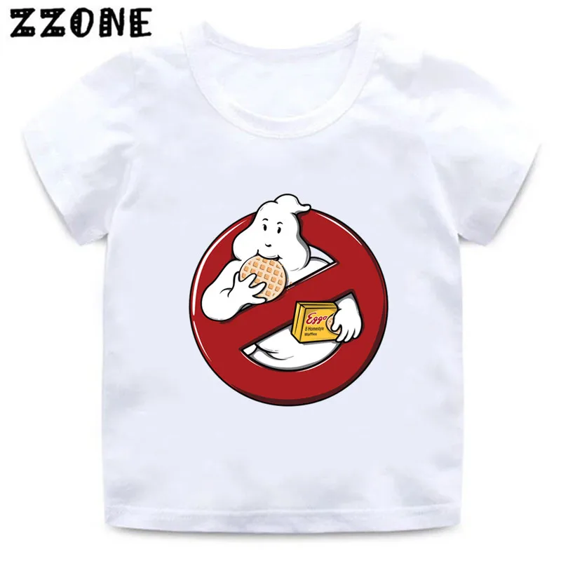 Hot Sale Summer Kids T-Shirts Old School Ghostbuster Stay Puft Cartoon Baby Girls Clothes Boys T shirt Children Tops,HKP5224