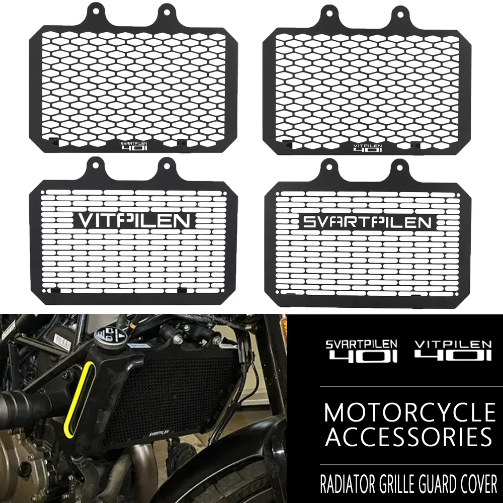 

For Husqvarna Svartpilen401 VITPILEN401 Svartpilen VITPILEN 401 2018- 2020 2021 2022 2023 Motorcycle Radiator Grille Guard Cover