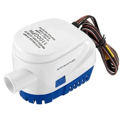 Bomba de sentina sumergible para barco, accesorio con interruptor de flotador, Motor de pesca, automática, 12V