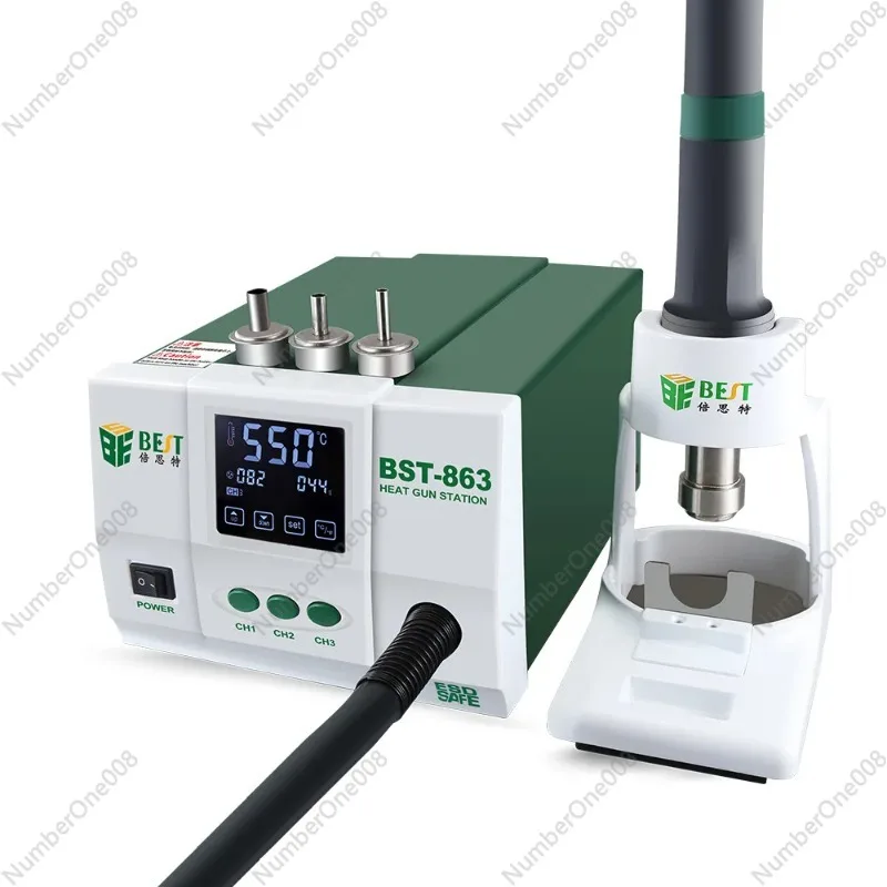 

Hot Air Gun Desoldering Station Digital Display LCD Touch Thermostat Anti-static Hot Air Gun