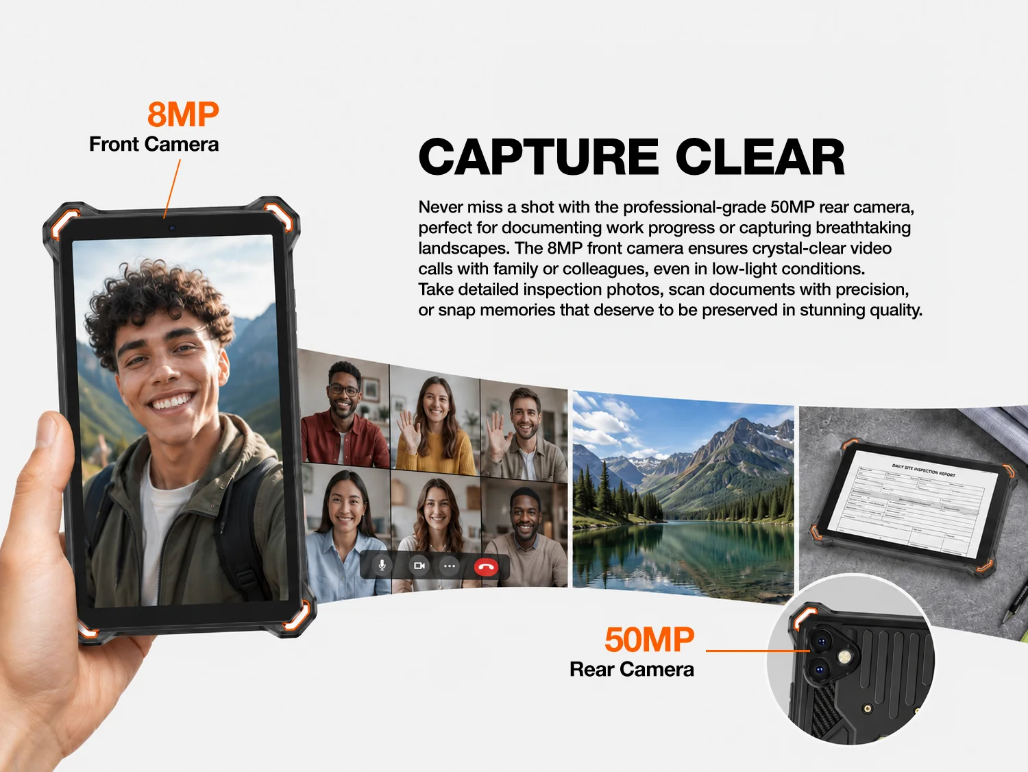 AGM PAD P3 Robustes Tablet 8,68" Android 16 7200mAh Akku 120Hz 6GB RAM 128GB Speicher Pad PC 4G Tablet Globale Version Tablet – Detail 10