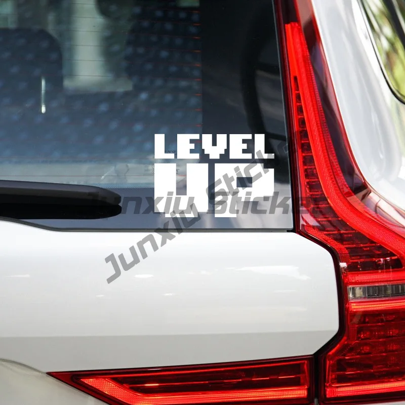 LEVEL UP  Pixel Style Stickers，CUTE&FUNNY Stickers for Pixel Style Lover.For Cars Trucks Motorcycles and Laptops!