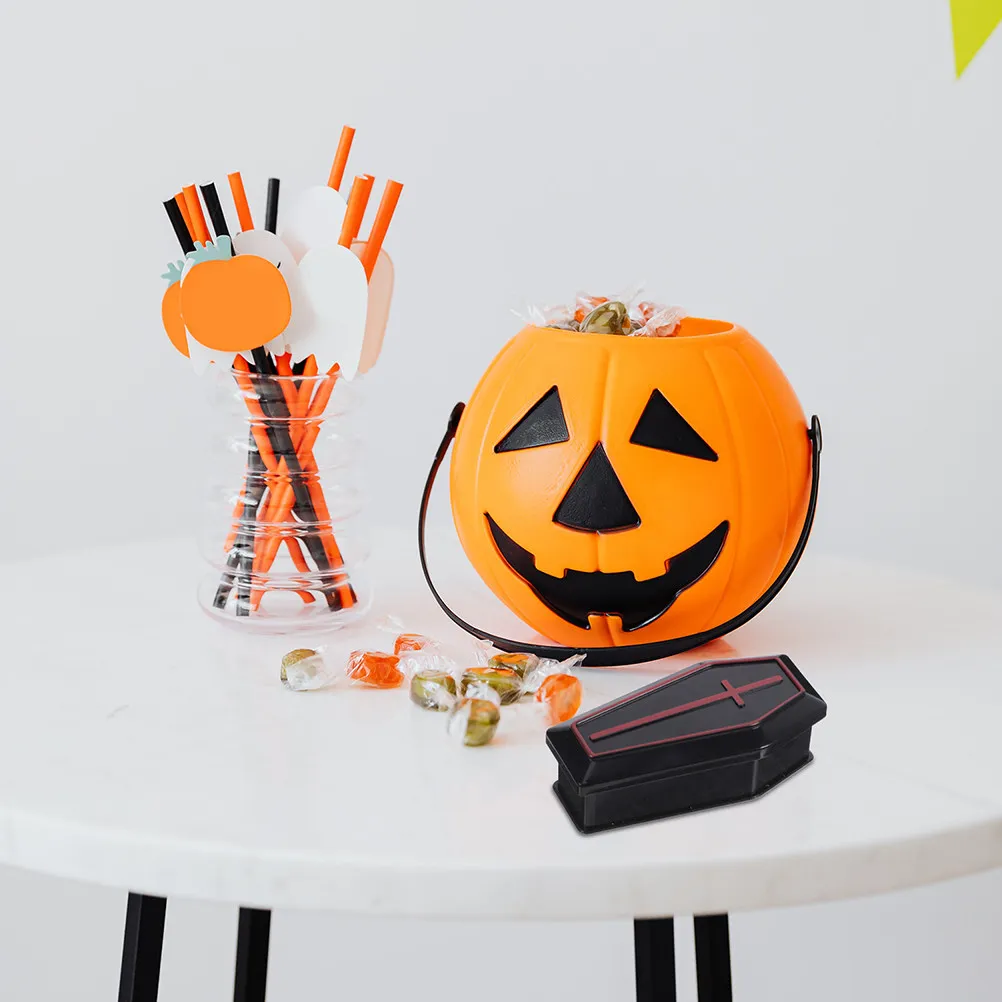 

4 Sets Coffin Decorations Halloween Mini Coffin Box Prank Props Tabletop Party Favor Halloween Ornaments