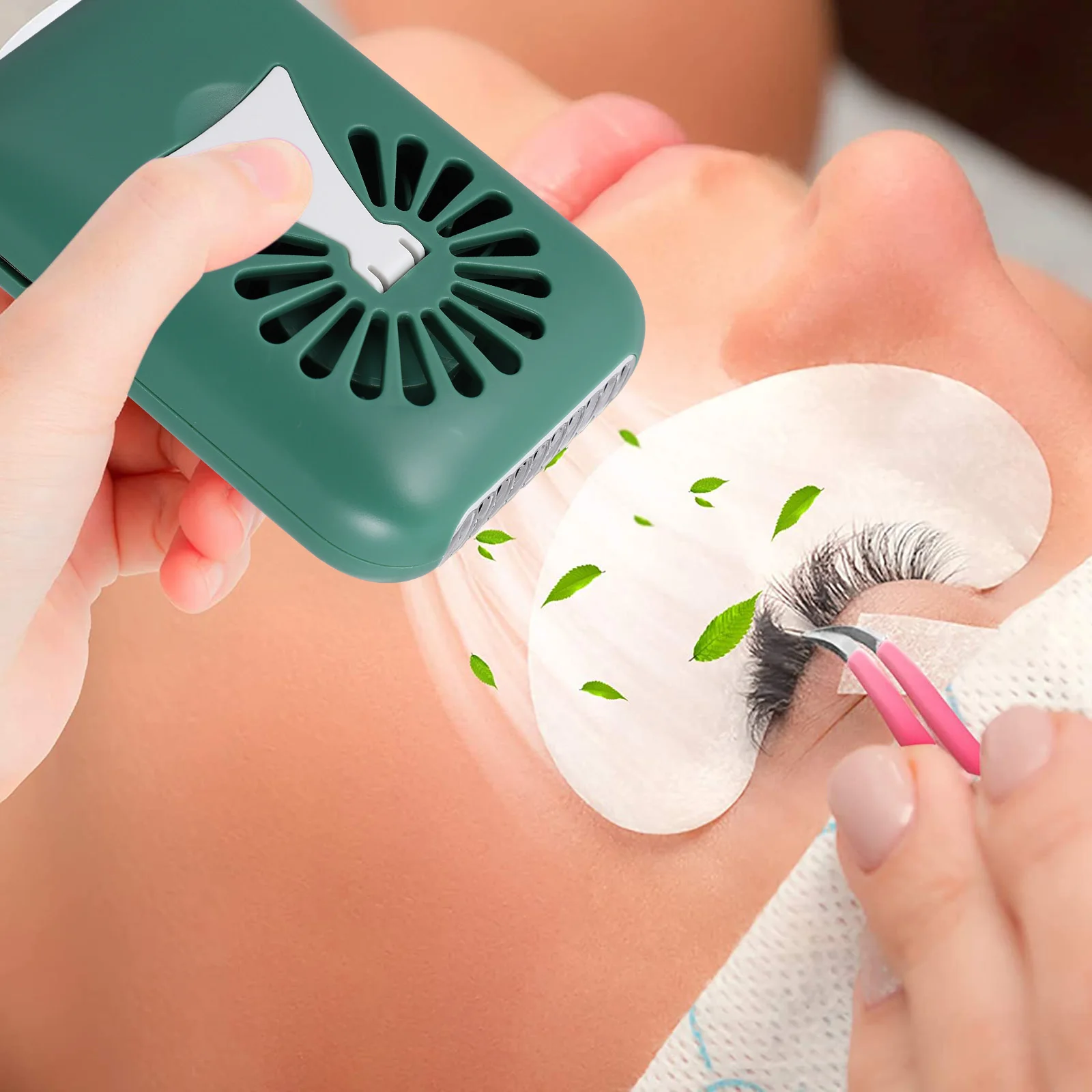 

Mini Blow Dryer Eyelash Extension Fan Portable Beauty Salon Supplies Drier Travel Rechargeable Cool Air Vapor Humidify