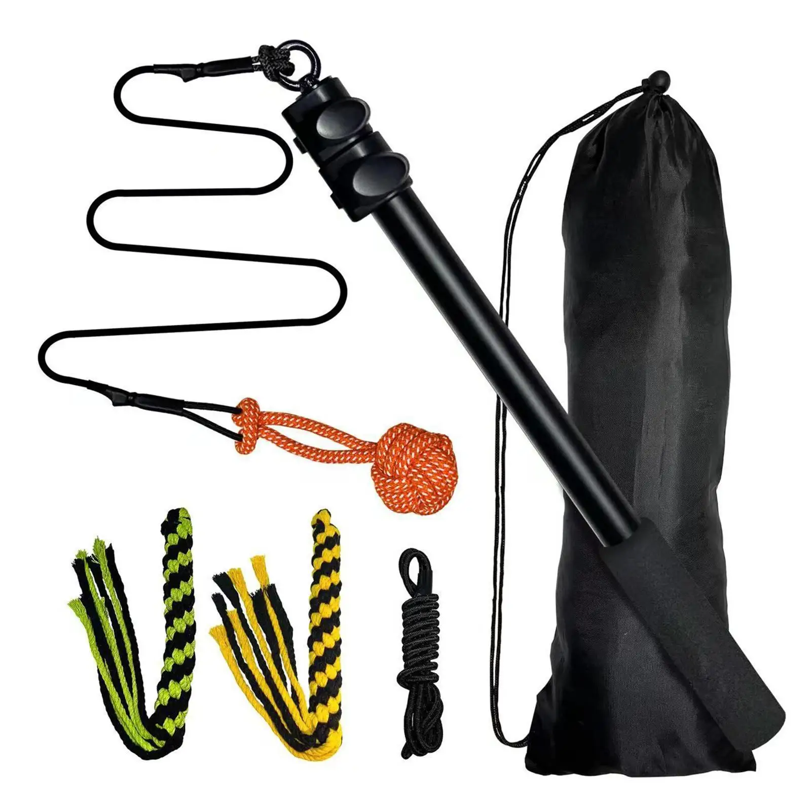 Uitschuifbare Teaser Wand Pet Rod Nylon touw Intrekbaar telescopisch voor klein-groot