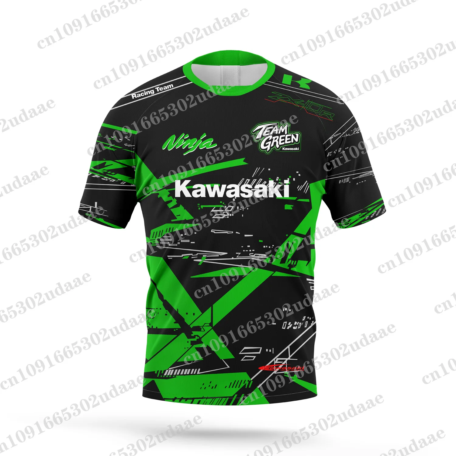 2024 nuove magliette Kawasaki da uomo e da donna della squadra di corse stampate in 3D camicie a maniche corte, abbigliamento sportivo da moto, top