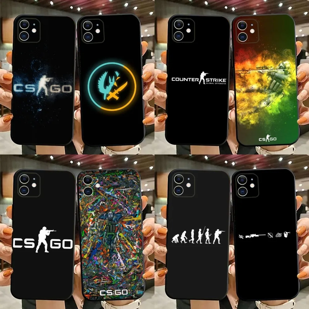 

Game Counter Strike Cs Go Phone Case For iPhone 15,14,13,12,11,Plus,Pro Max,XS,X,XR,SE,Mini,8,7 Soft Silicone Black Cover