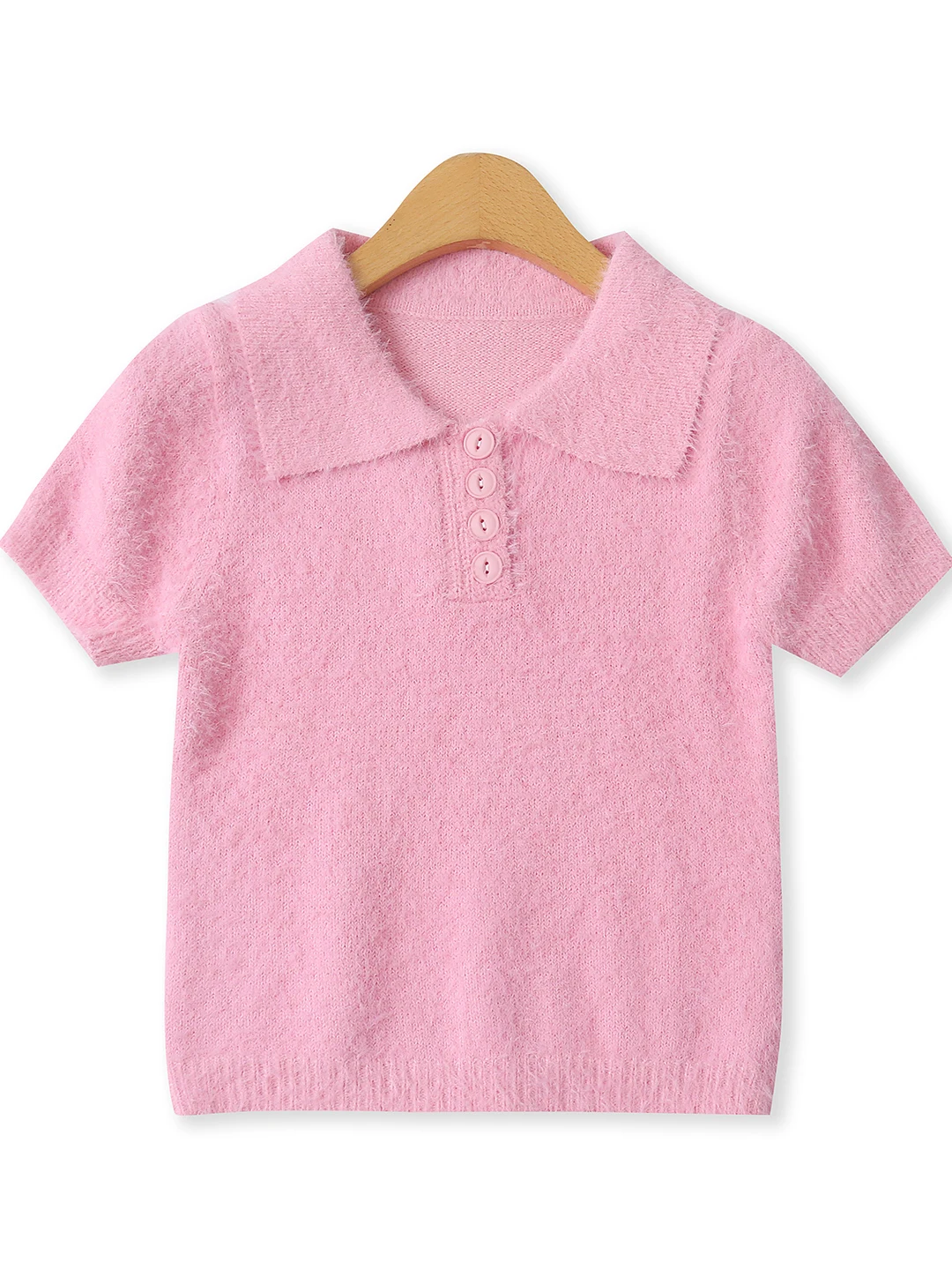 

Модный женский шерстяной свитер с коротким рукавом, вязаный, приталенный, осенний, новый стиль, однотонный, для повседневной носки, 2025