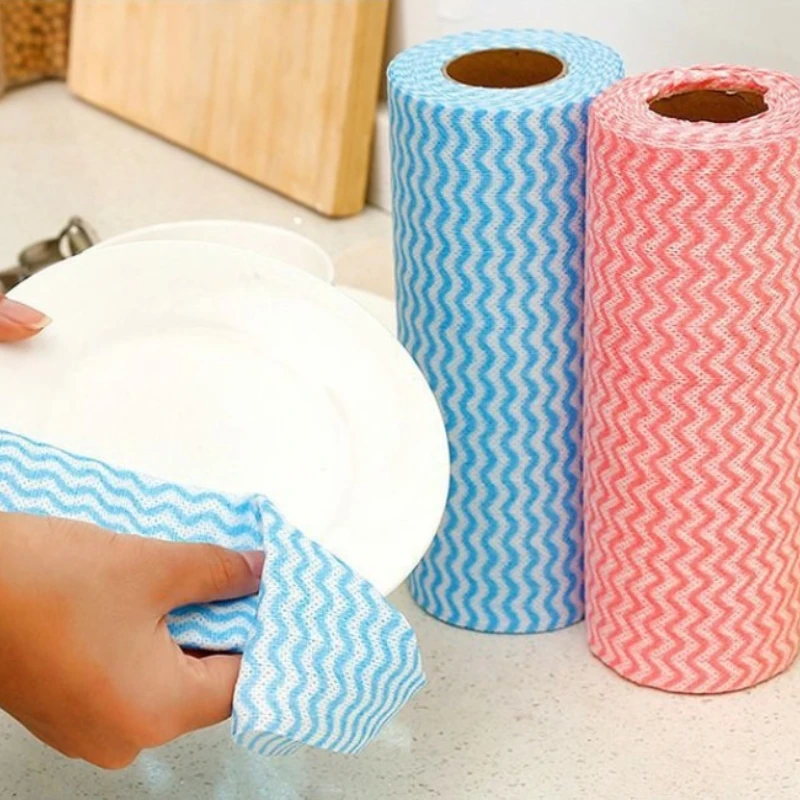 لفة منشفة قماش المطبخ للاستعمال مرة واحدة 1/3/5/8/10 مناسبة لكل من الرطب والجاف ومفيدة وقوية لامتصاص الماء وسهلة التمزق