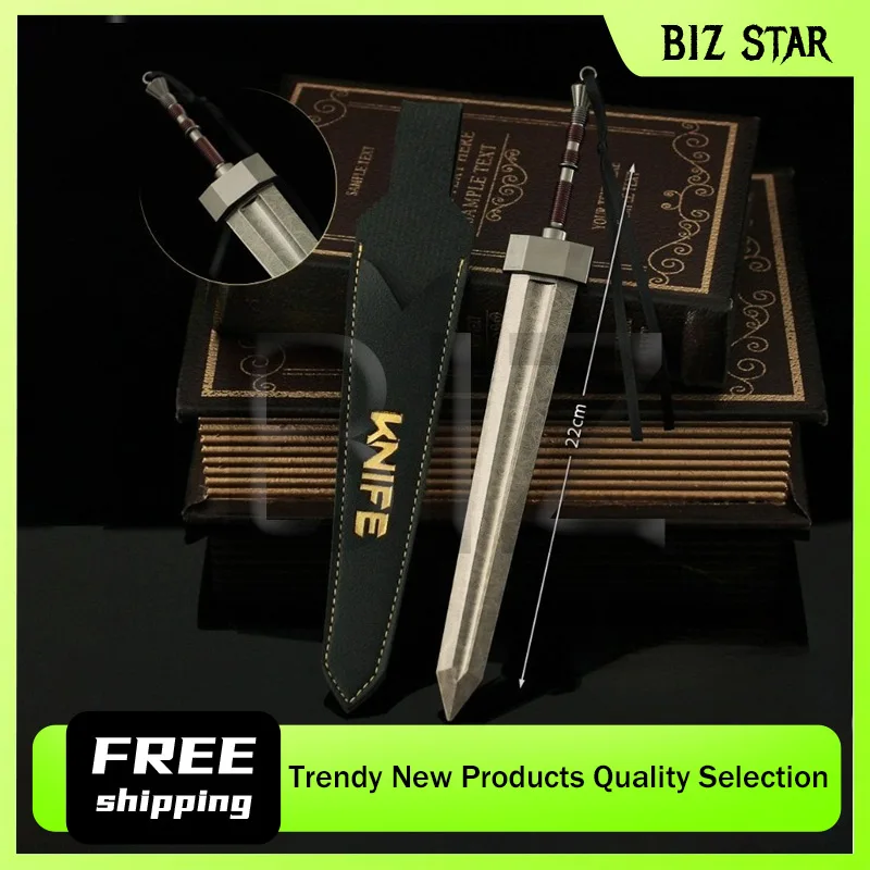 22cm/8.66in Eldenn Game Peripherals Damascus Steel Patterned Giant Sword Alloy Weapon Model Toys Ornaments Props Collection Gift