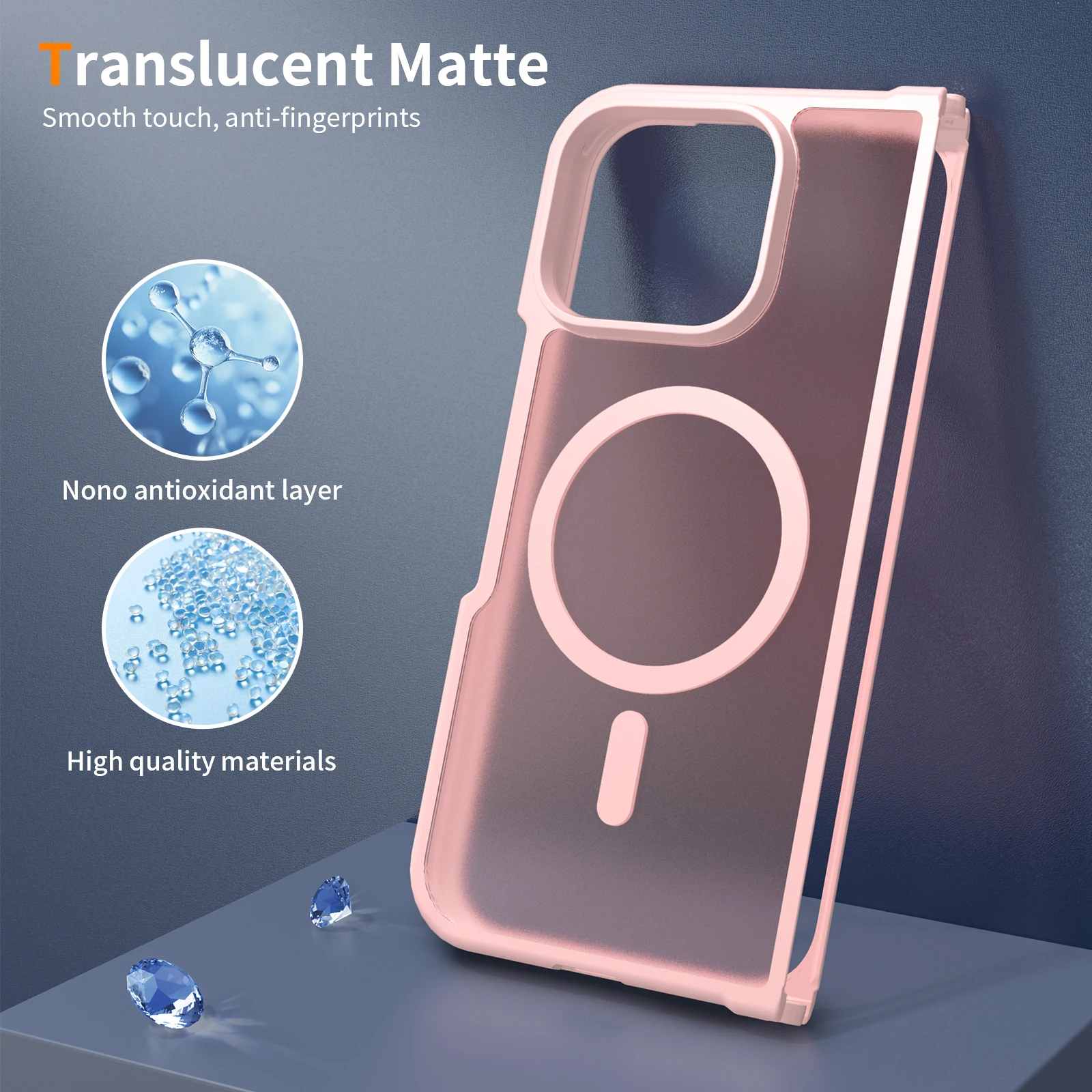 Für Google Pixel 11 Pro Fold Hülle Magnetische Matte Hartabdeckung TPU+PC Matte Sturzsichere Handyhülle Transluzent Mattiert – Detail 13