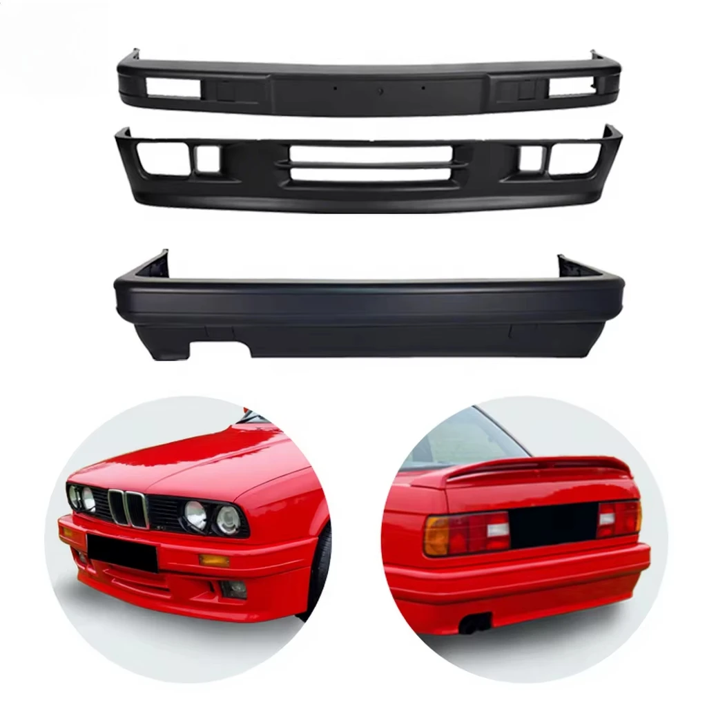 

Hot Selling Car Accessories E30 Mt Body Kit for 3 Series PP Material E30 Mt Front Rear Bumper Bodykit