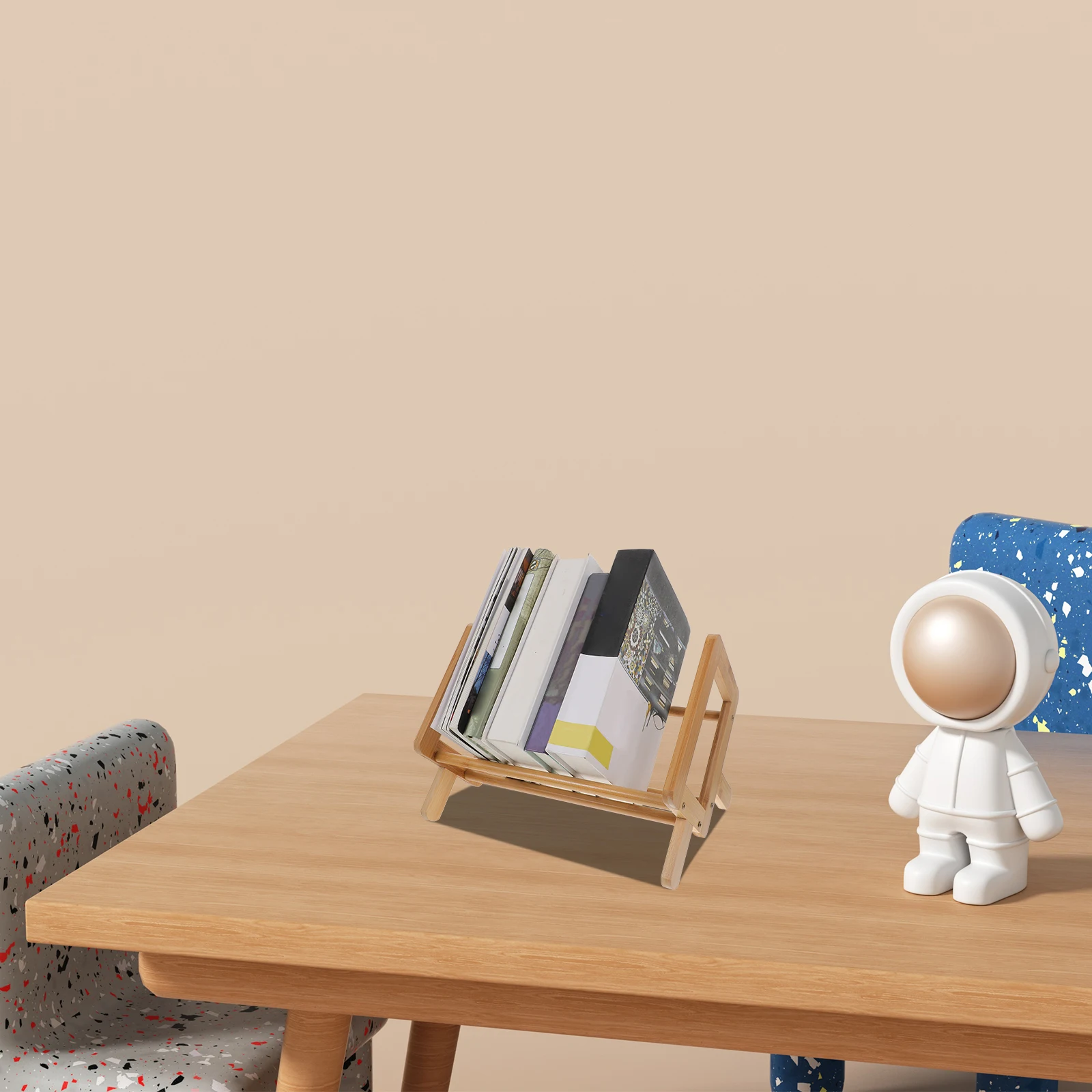 

Полка для журналов, подставка для книг, бамбуковый настольный органайзер, практичный, высокая скорость использования, освежающий, удобный рабочий стол