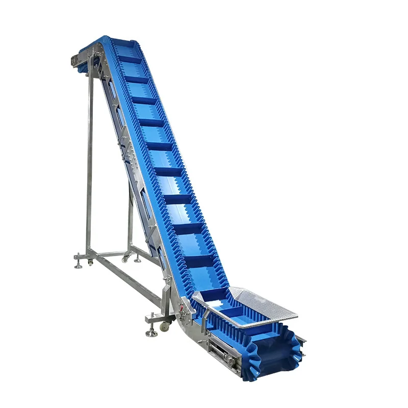 Belt Conveyor for Vegetable Fruit Incline Lifting Conveyor for Packing Production Line