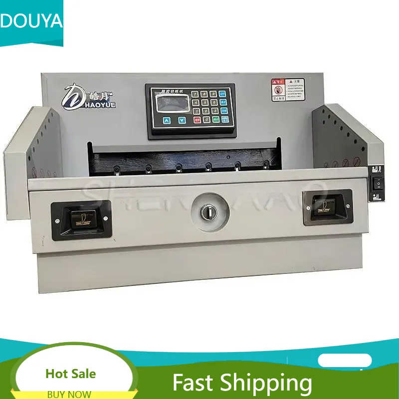 A3 Digital NC Paper Trimmer, HT4505R Auto Cutting Unit, High Accuracy Document Shear Office Finishing