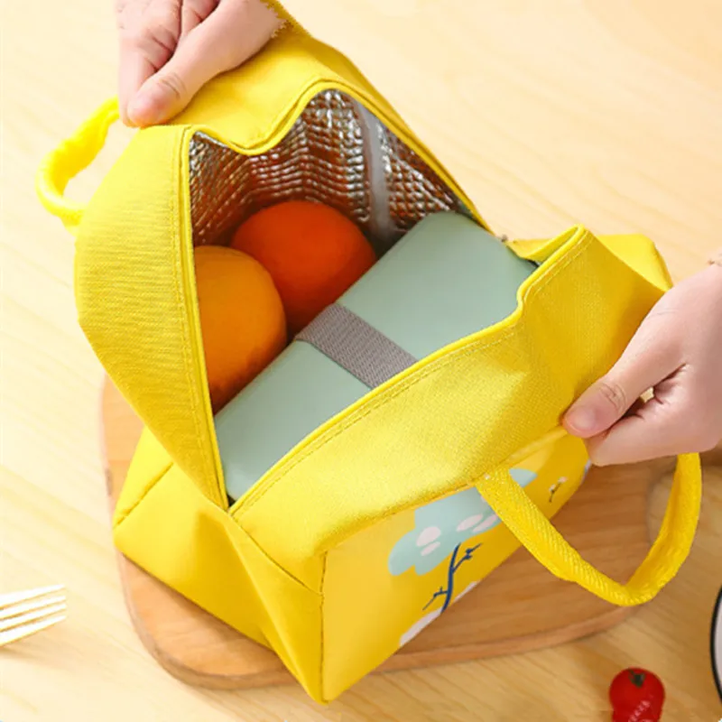Cartoon Animal Thermal Lunch Box Bag for Women Kids Children Portable Picnic School Bento Food Cooler Storage Tote Bags