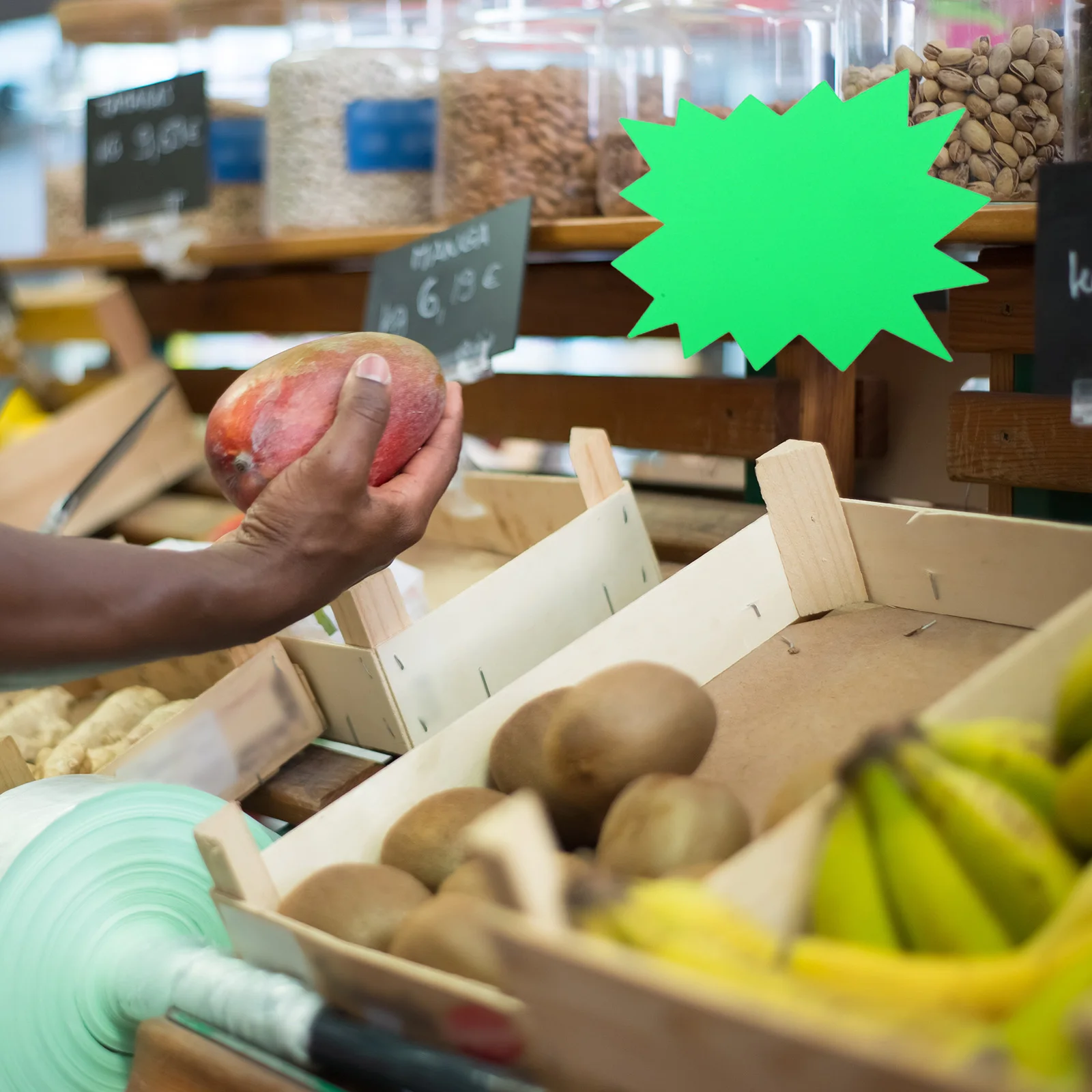 60 قطعة ملصقات شارة السعر الفارغة القابلة للإزالة لمحلات السوبر ماركت ومبيعات المرآب علامات الإعلان ملصقات الأسعار القابلة للإزالة