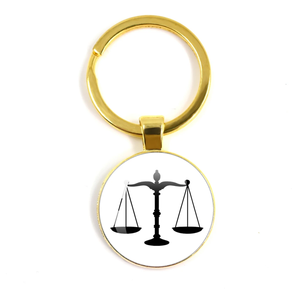 DIY Attorney Keychain Justice Scale Keychain Judge Justice Hammer Keychain Law Student Gift Law Justice Logo Keychain