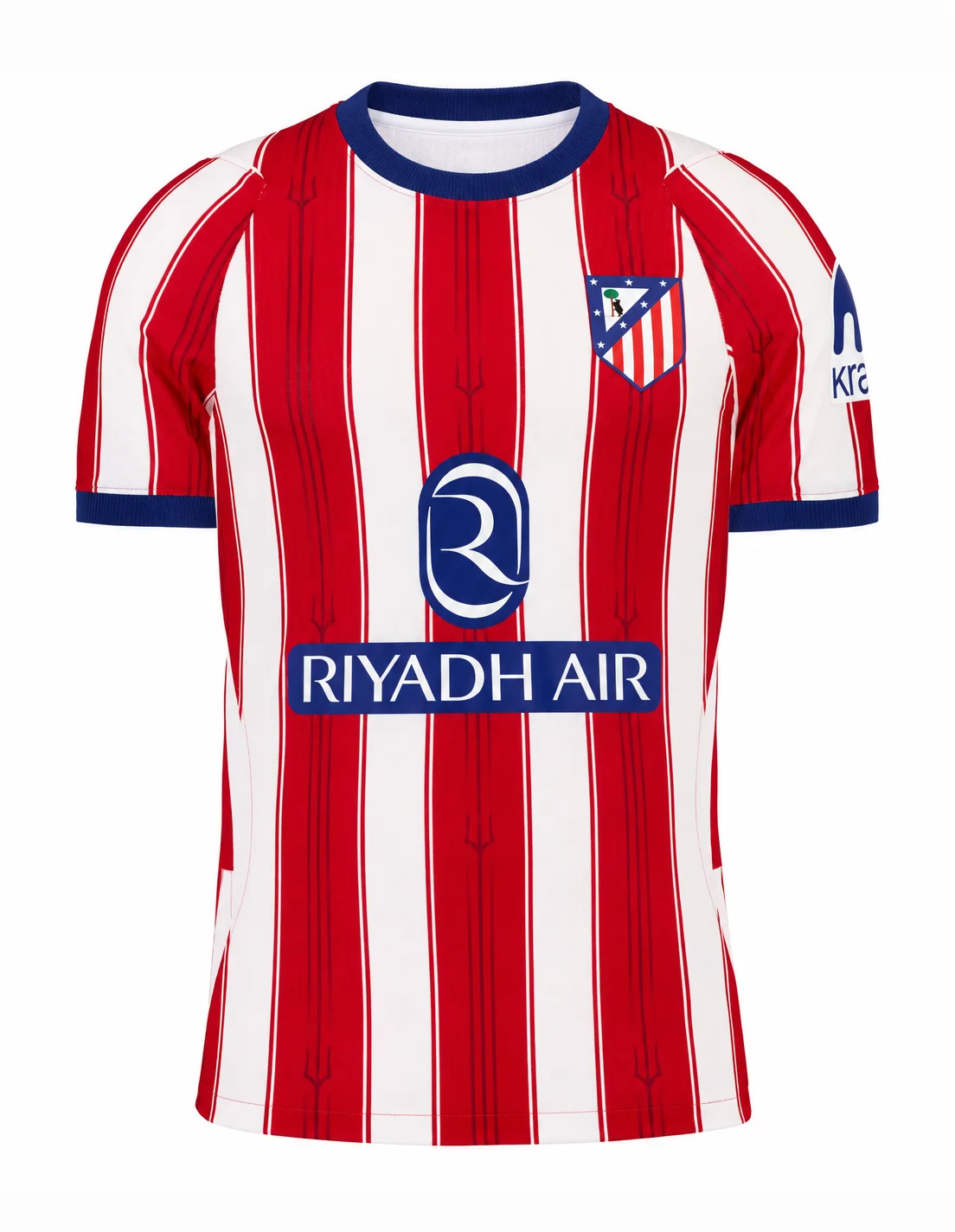 Soccer Jersey for Men 26-27 Season Red White Striped Short Sleeve Crew Neck Quick Dry Football Shirt Match