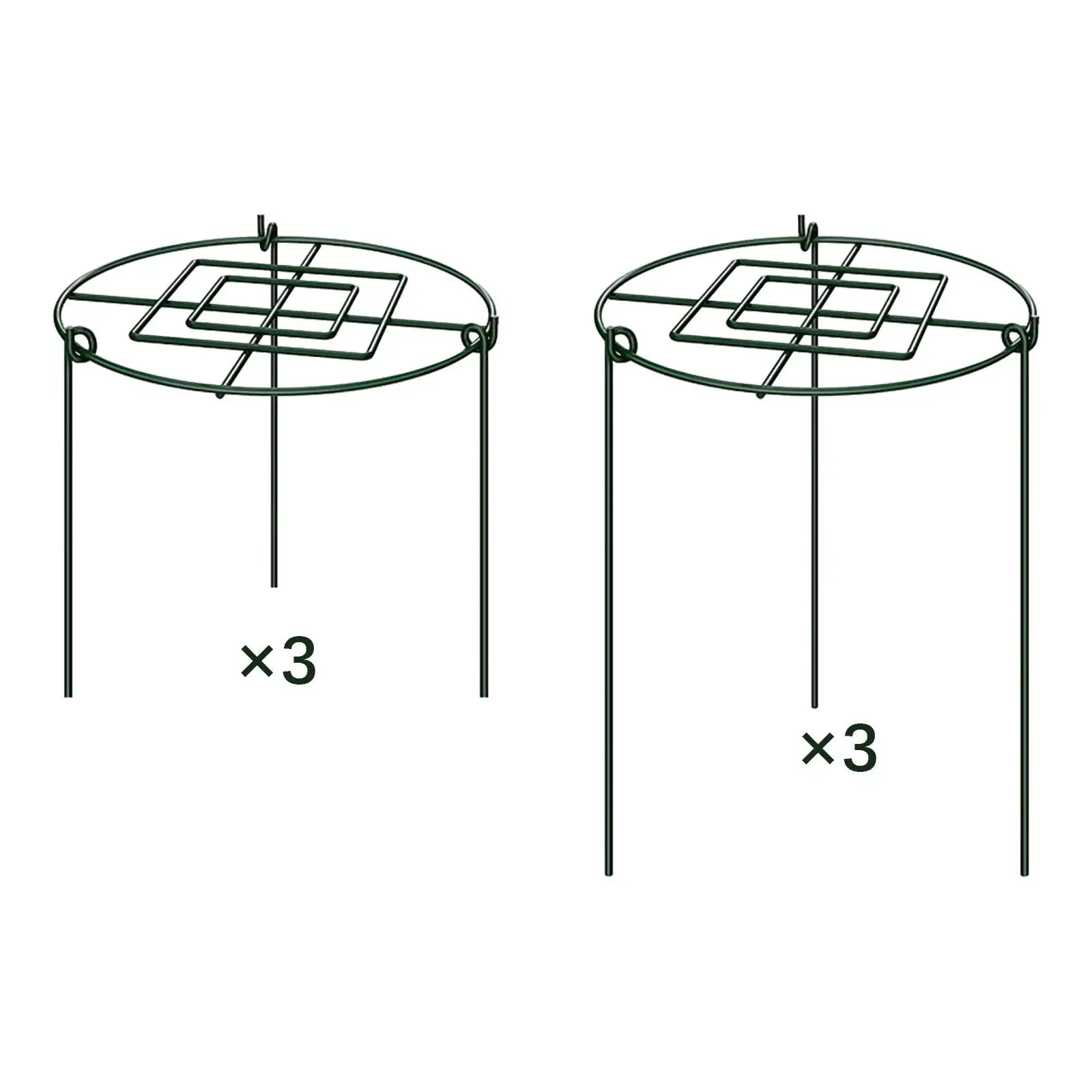 

3x Peony Cages and Supports Strong for Vegetables Lupin Flopping Flowers