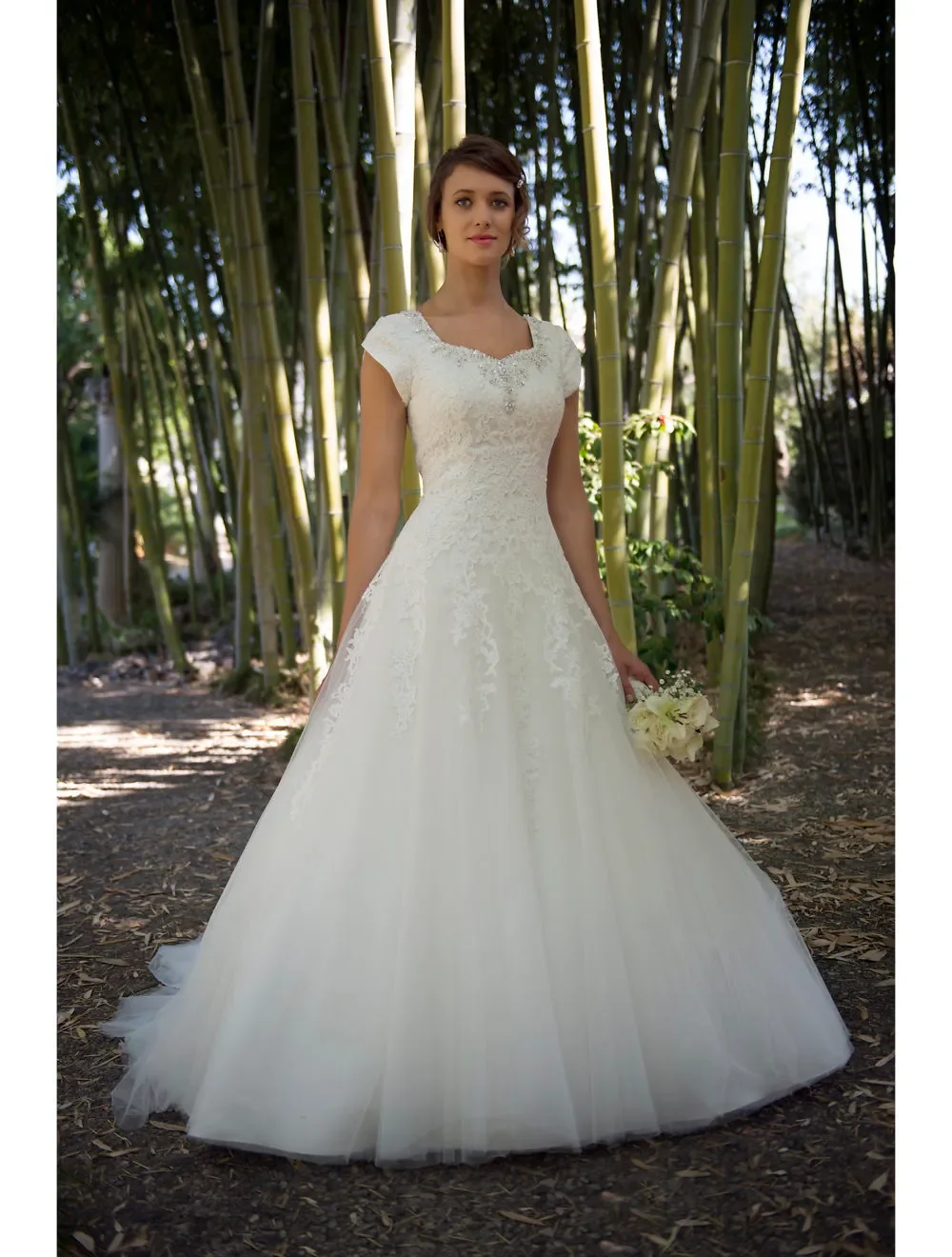 Elegante Vestido De novia vintage De tul, línea a, modesto, calcomanía De cristal, Vestido De novia con cuello De cuentas, personalizado, nuevo, 2024