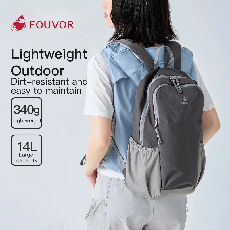 حقيبة ظهر نسائية من Fouvor خفيفة الوزن مقاومة للخدش ومقاومة للماء حقائب للتنزه من النايلون حقائب رياضية عملية كبيرة حقائب ظهر 3068-04