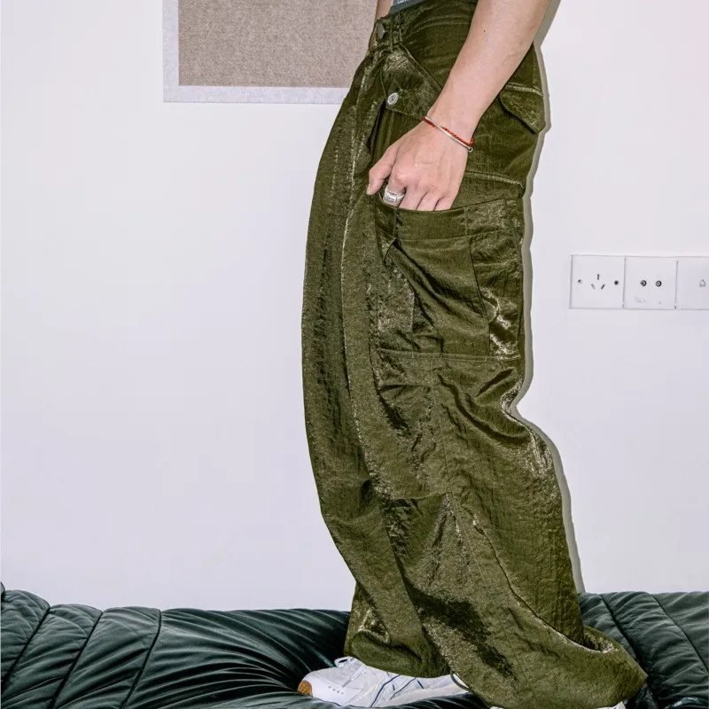 

Fashion High Street Niche Designer Overalls Men's and Women's Casual Pants Trousers