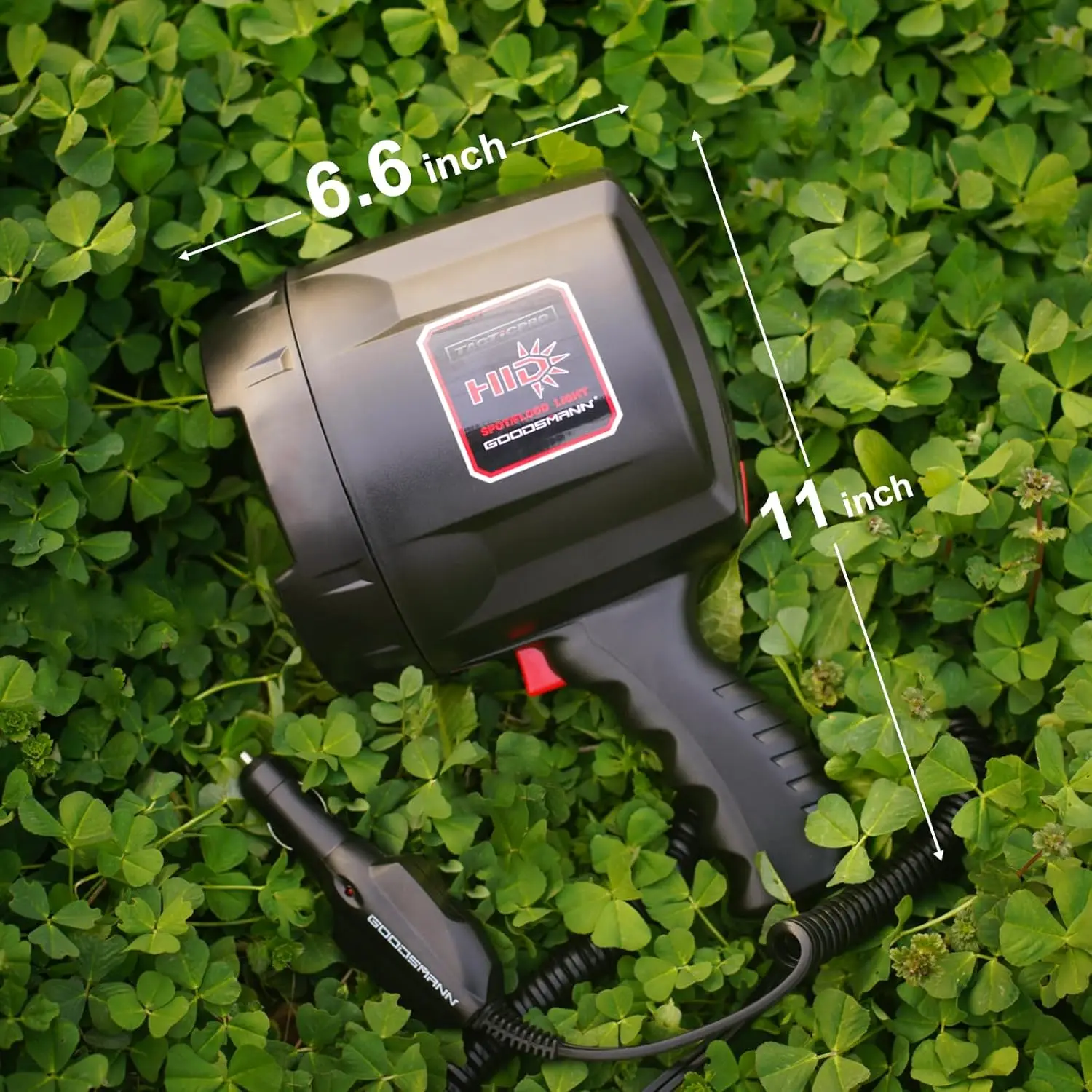 2000 Lumen HID Spotlight/Floodlight for Automotive, Emergency, Outdoor Activities