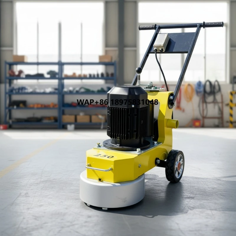 

Factory direct sales 250mm concrete floor grinder motor drive heavy duty epoxy terrazzo grinding and polishing professional equi