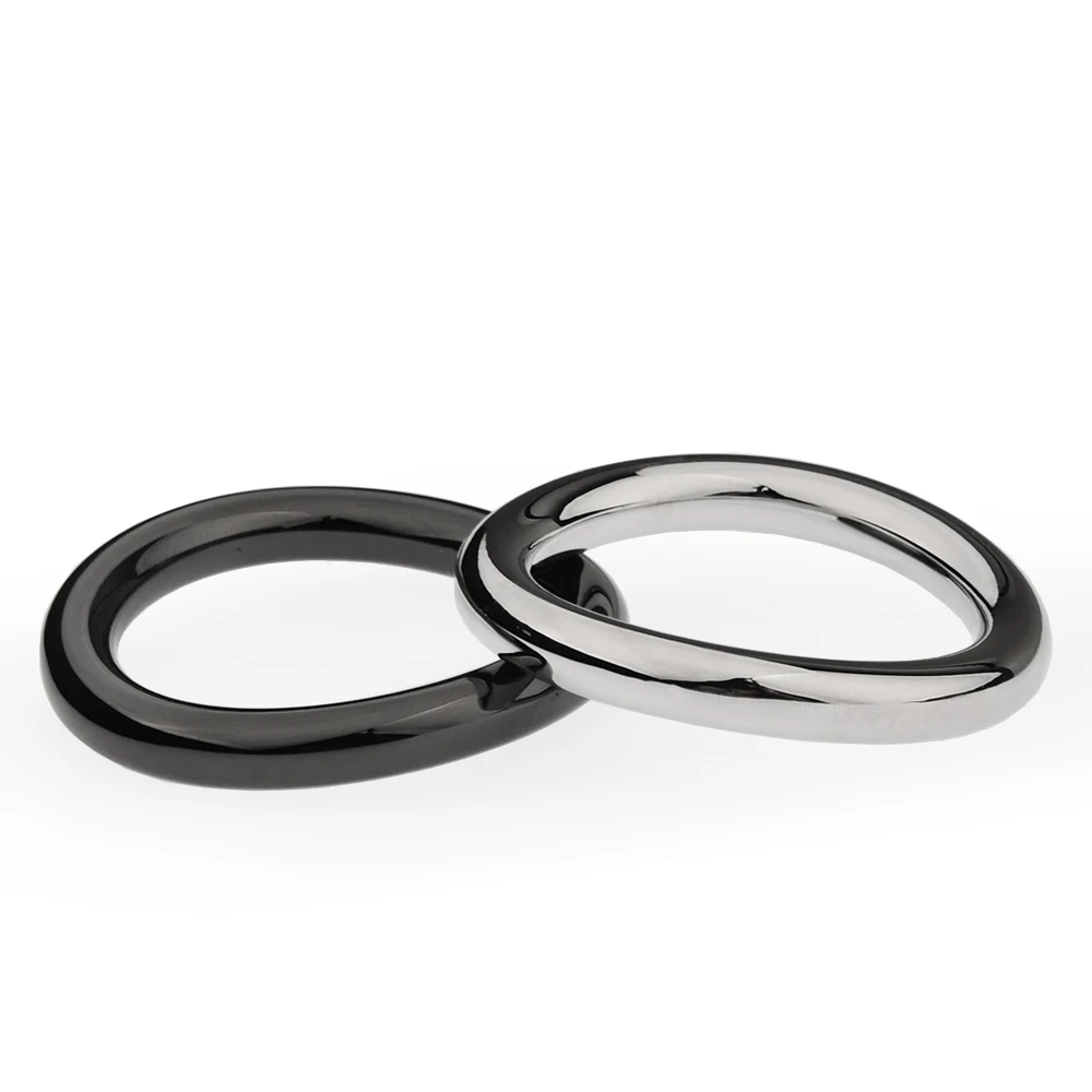 SM Stianless Steel Penis Ring 924 Curved Weight Locking Ring Penis Trainer Scrotum Ring Masturbation Adult Product for Men Gay