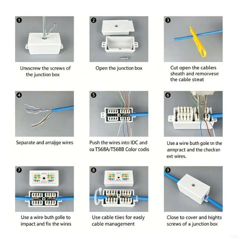 Cat6 Female To Female Coupler For Ethernet Wall Plate Connection 83CF