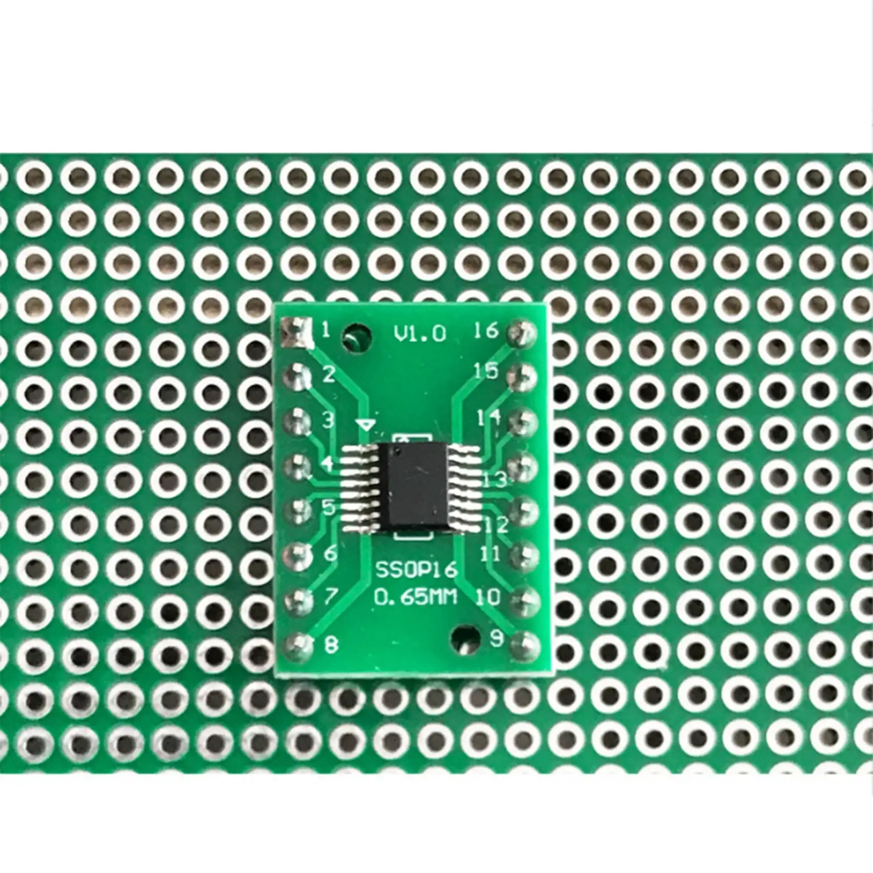 X12A-100Pcs/Lot TSSOP16 SSOP16 SOP16 To DIP16 Transfer Board DIP Pin Board Pitch Adapter PCB