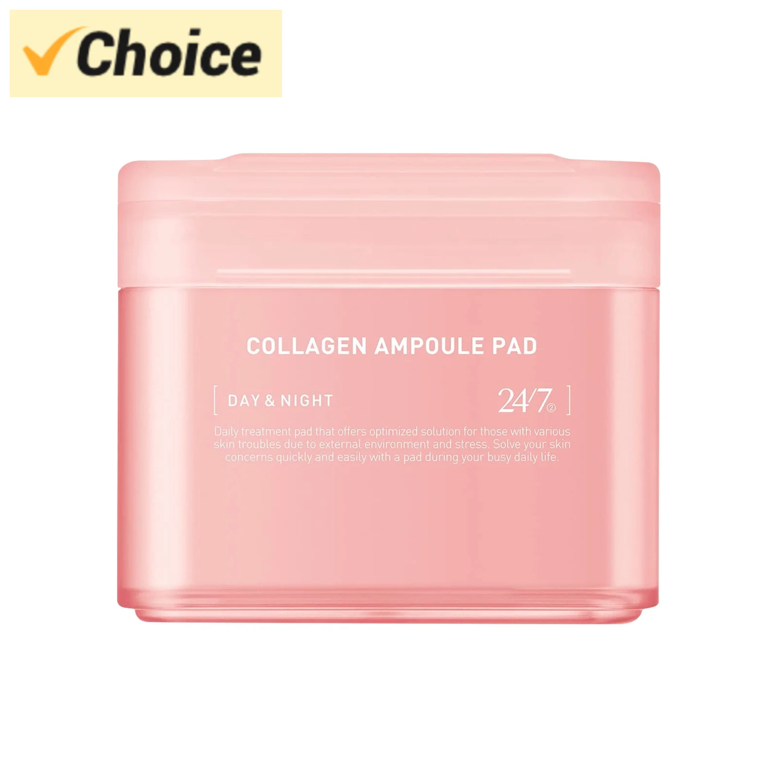 UP!Collagen Ampoule Pad–Square Cotton Facial Toner Pads Collagen & Ceramide - Skin Firming & Restore Elasticity Tighten Wrinkle