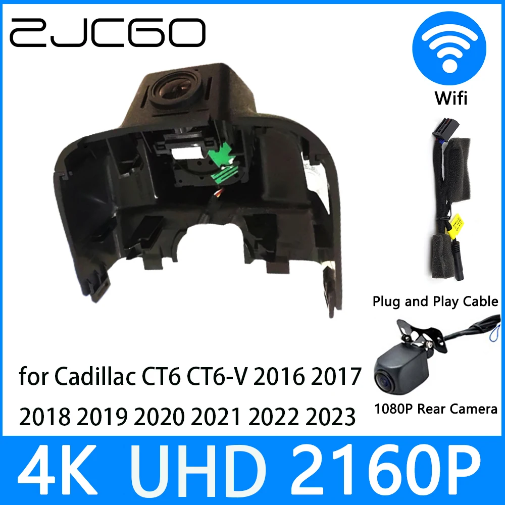 ZJCGO Dash Cam 4K UHD 2160P Car Video Recorder DVR Night Vision for Cadillac CT6 CT6-V 2016 2017 2018 2019 2020 2021 2022 2023