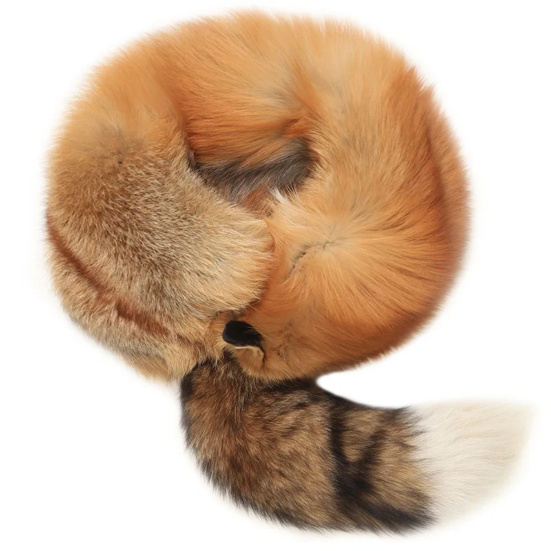 2024 Luxury Brand Real Fox Fur Scarves Women Winter Real Natural Whole Fox Fur Collar Ring Warm Soft Genuine Real Fox Fur Scarf