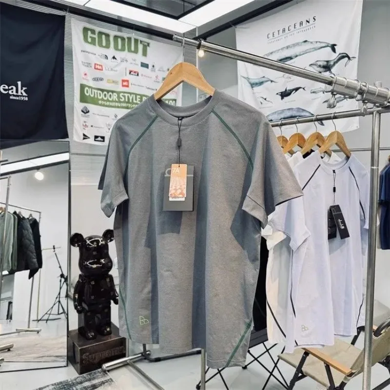 Unisex Mountain Style Loose Quick Dry T Shirts Cotton Feel Sorona 7A Antibacterial UPF50 Moisture Wicking Breathable Tees S-5XL