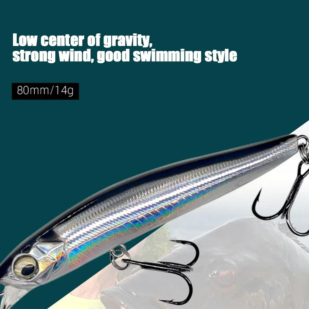 Japan Design Striped bass Crankbaits Outdoor Minnow Lures Sinking Minnow Baits Winter Fishing Fish Hooks