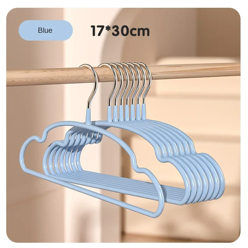 5/10pcs Clothes Hangers Non Slip Drying Racks for Children Circular Arc Design Seamless Coat Hanger Closet Saver Organizer