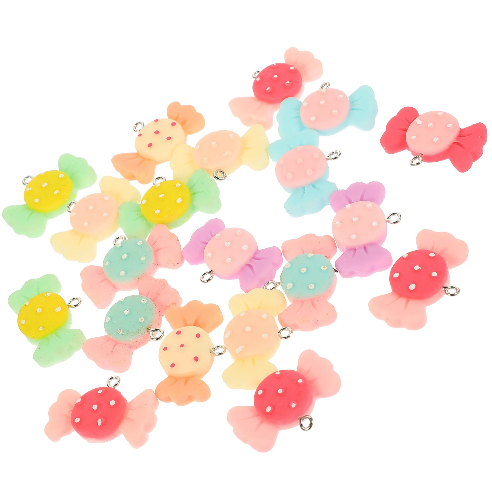 

20 шт., подвески в виде конфет из смолы, подвески для изготовления ювелирных изделий, серьги, браслеты, брелки, сделай сам, подвески для рукоделия, объемный комплект для изготовления ожерелья